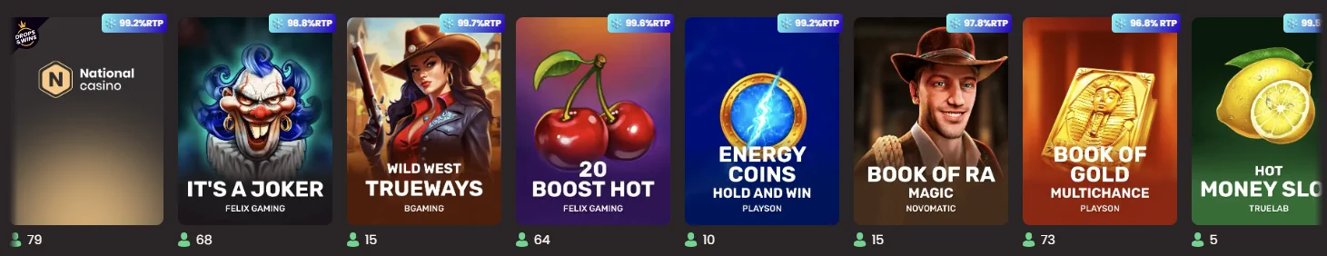 Národní kasino nejlepší hry